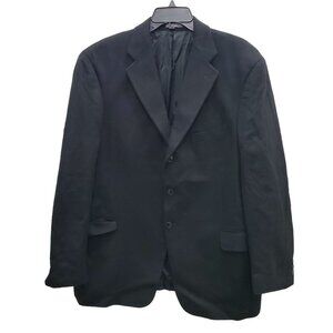 Stonehouse Men's Black Pure Cashmere Button Up‎ Blazer Sports Coat Canada Sz 46R